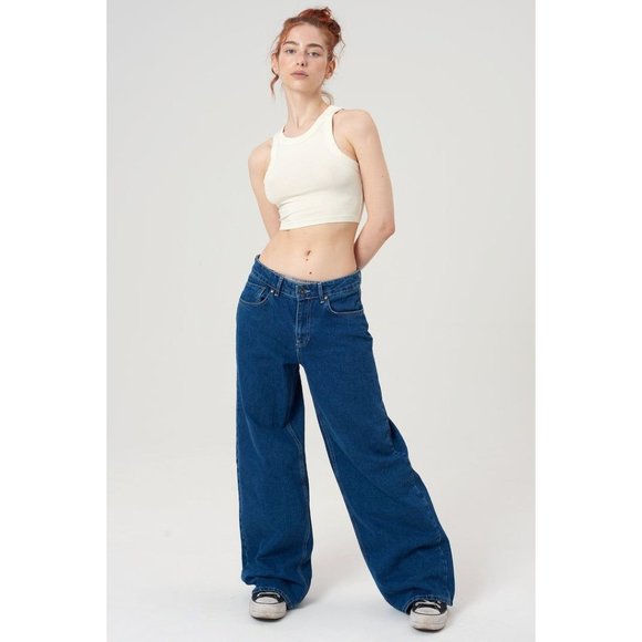 RAGGED Denim - NWT RAGGED Jeans Women's Organic Release Jean Low Rise Baggy Slouchy Indigo 34